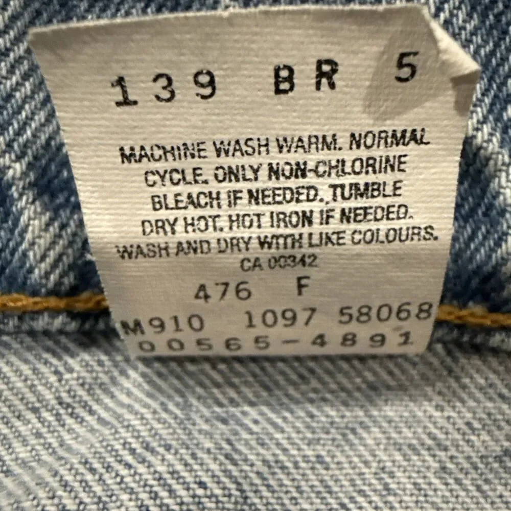 Vtg Levi’s 565 Jeans Men 36x34 Blue Loose Wide Leg‎ Skater hip hop baggy 10/97